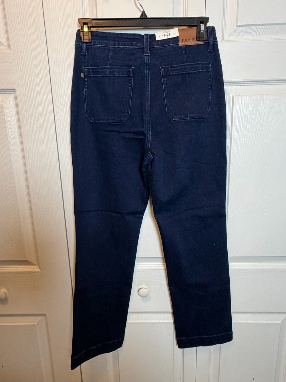 Judy Blue High Rise Straight Leg Utility Jeans Dark Wash 9/29 NWT - Picture 6 of 9